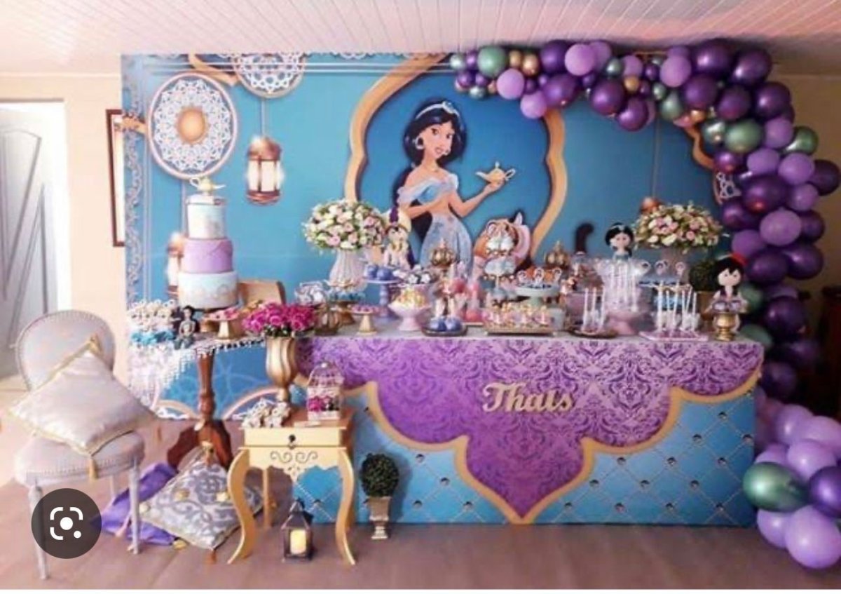День рождения в стиле алладин и Жасмин