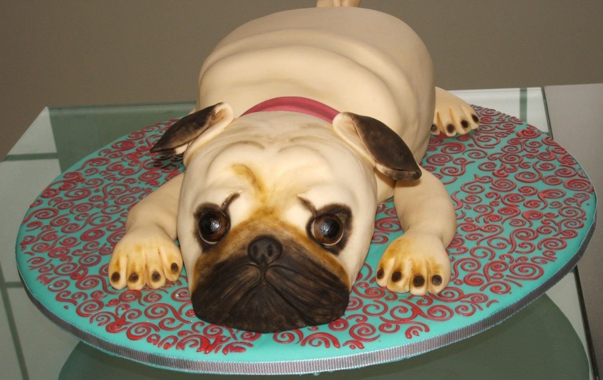 Торт в виде собаки