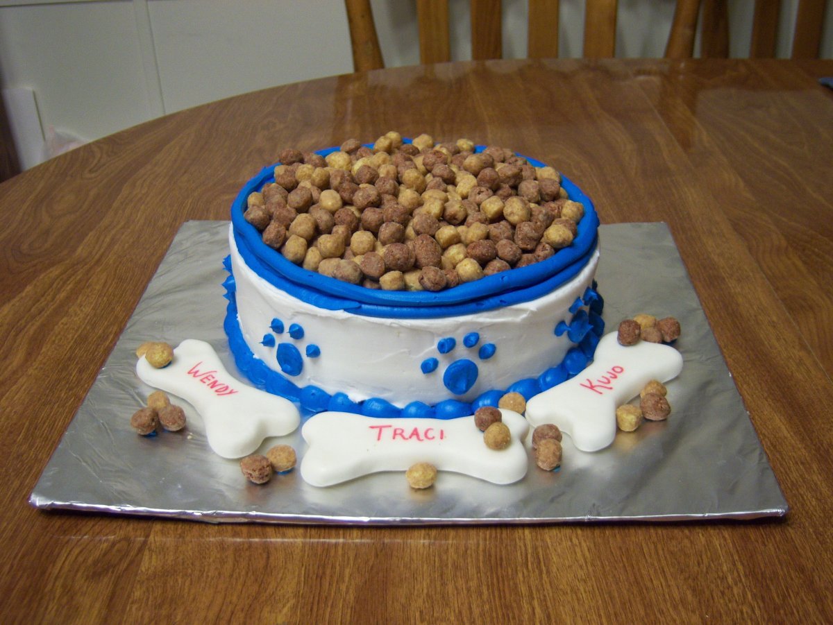 Тортик для собаки из корма