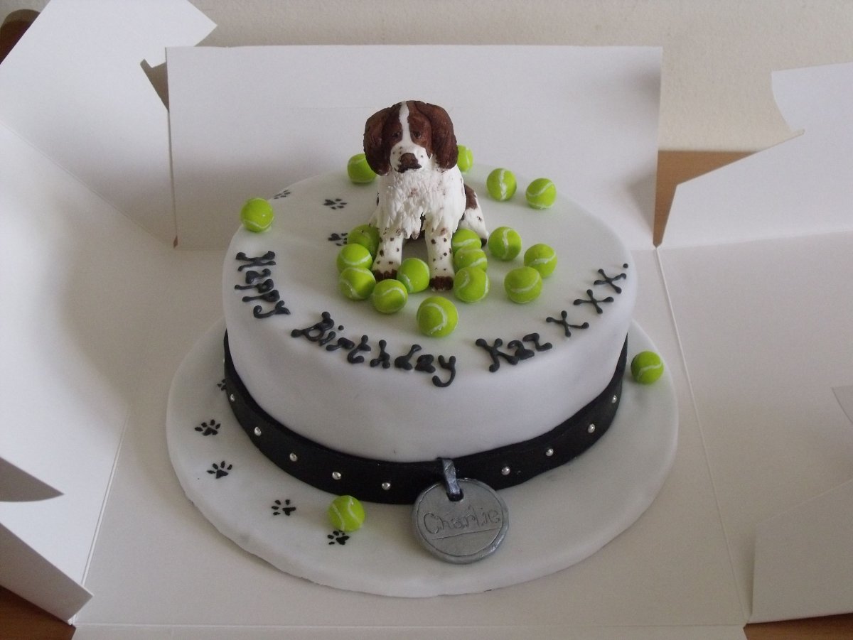 Торт с кокер спаниелем