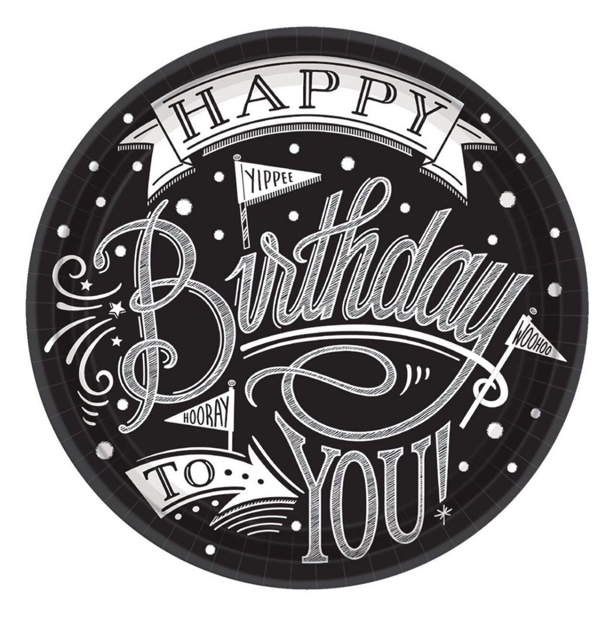 Шар круг с днем рождения