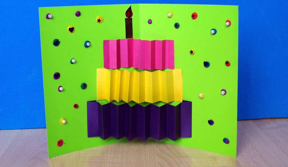 Самодельные открытки на день рождения