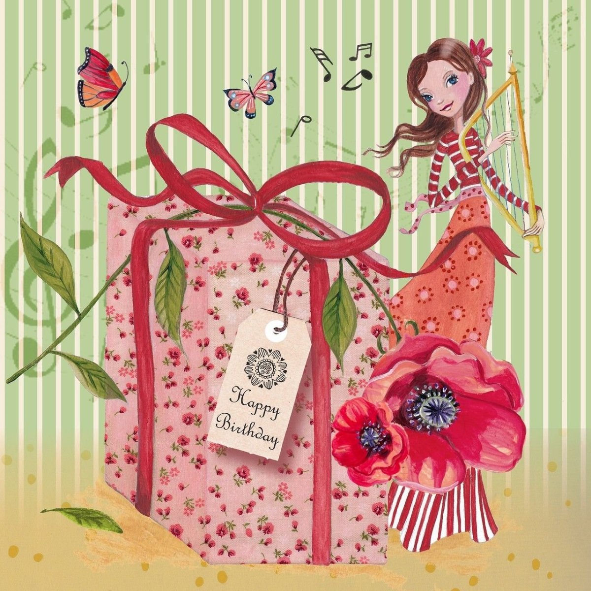 Сиреневые цветы для декупажа