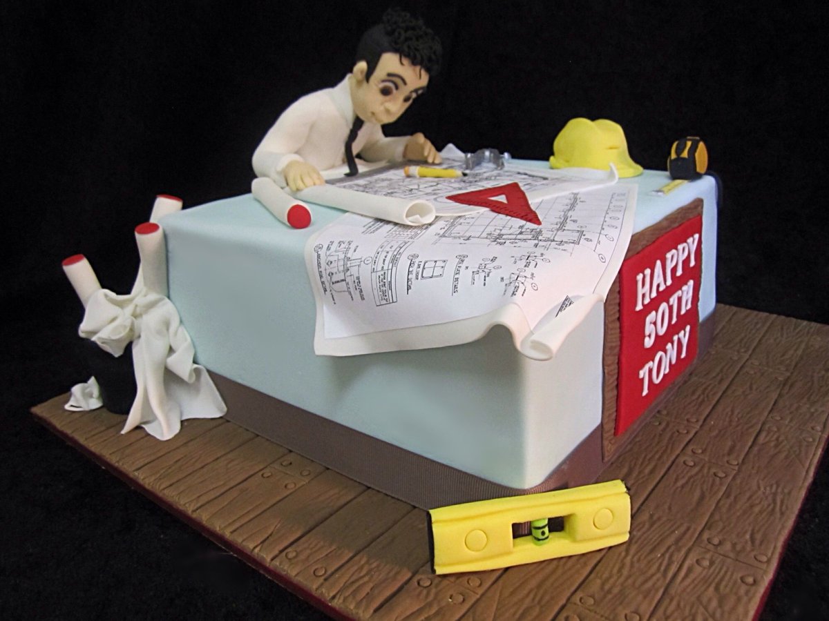 Торт с инструментами для мужчины