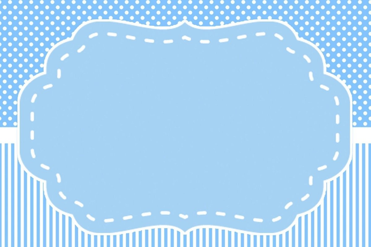 Голубая рамка для надписи