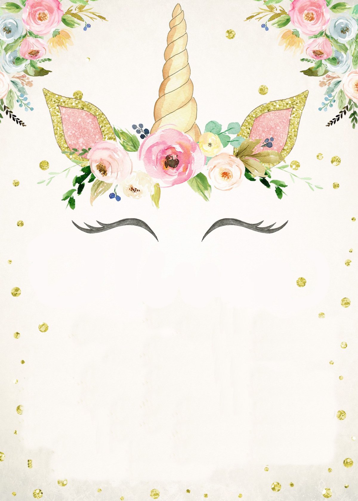 Пригласительные на день рождения Единорог