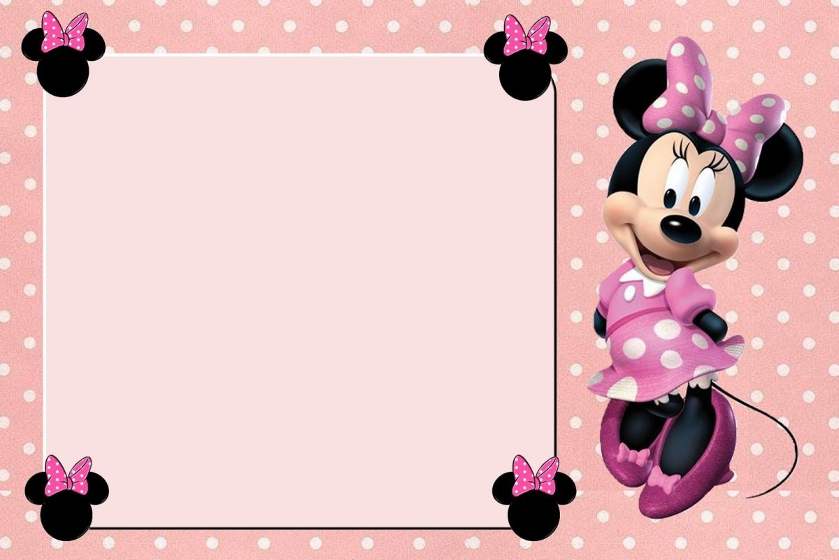 Приглашение на день рождения Минни Маус