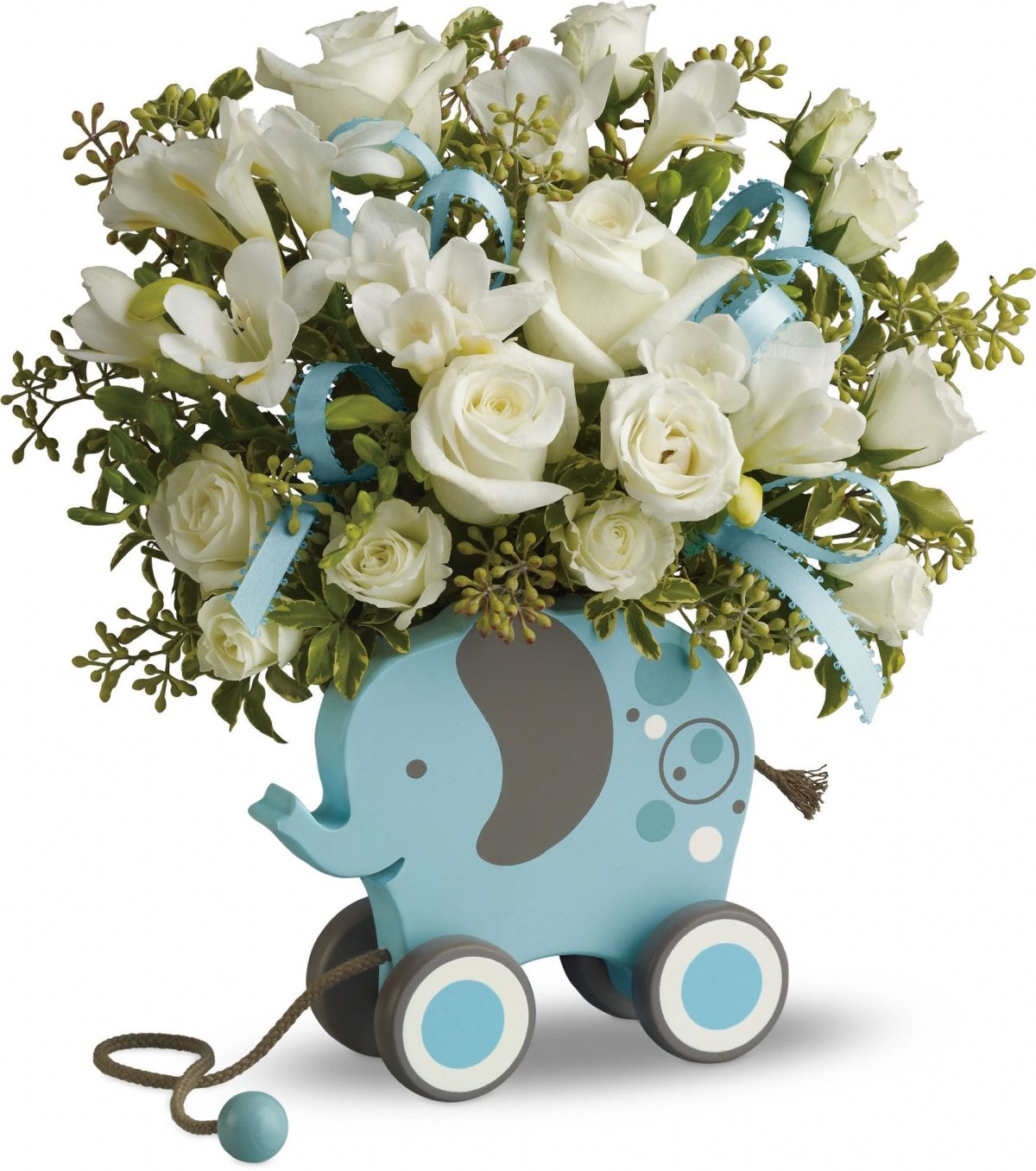 Букет цветов на выписку из роддома мальчика