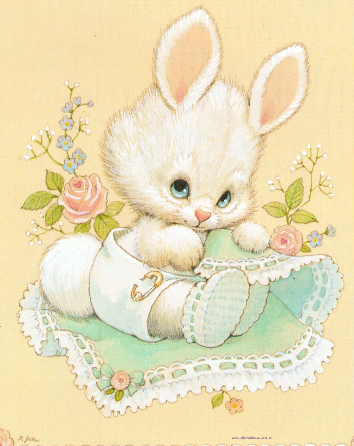 Заяц с цветочком