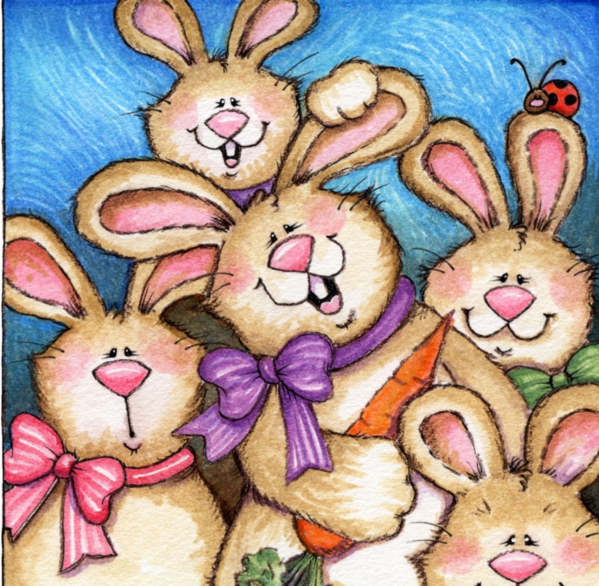 Иллюстрации Марины Федотовой зайчики