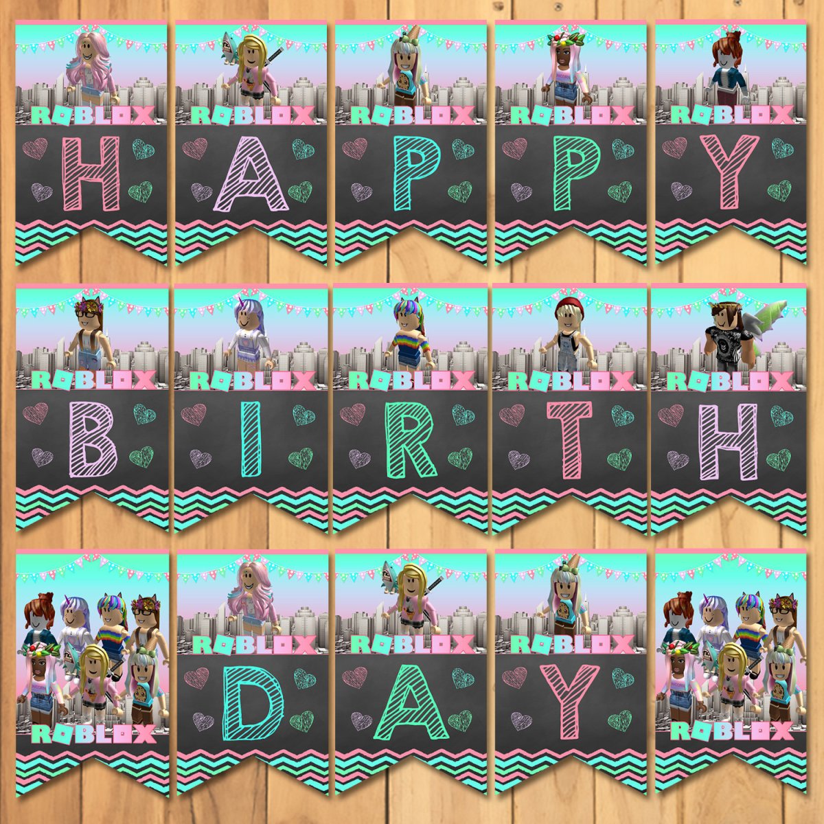 РОБЛОКС топперы на торт