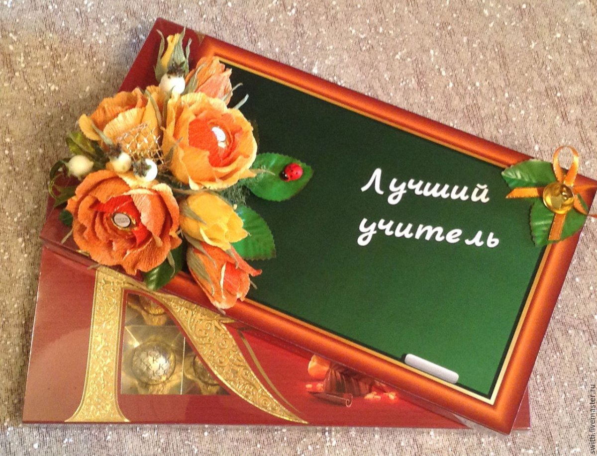 Открытка в стиле Скрапбукинг своими руками с днем учителя