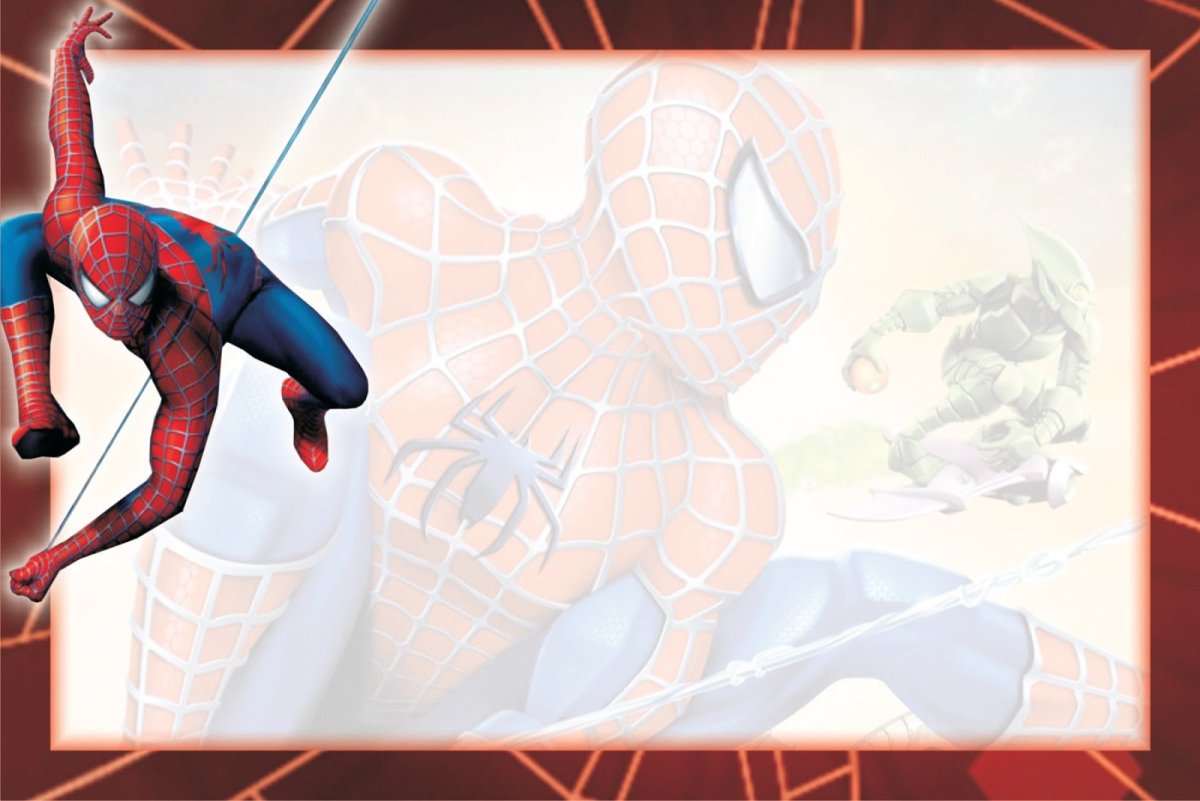 Приглашение в стиле человека паука