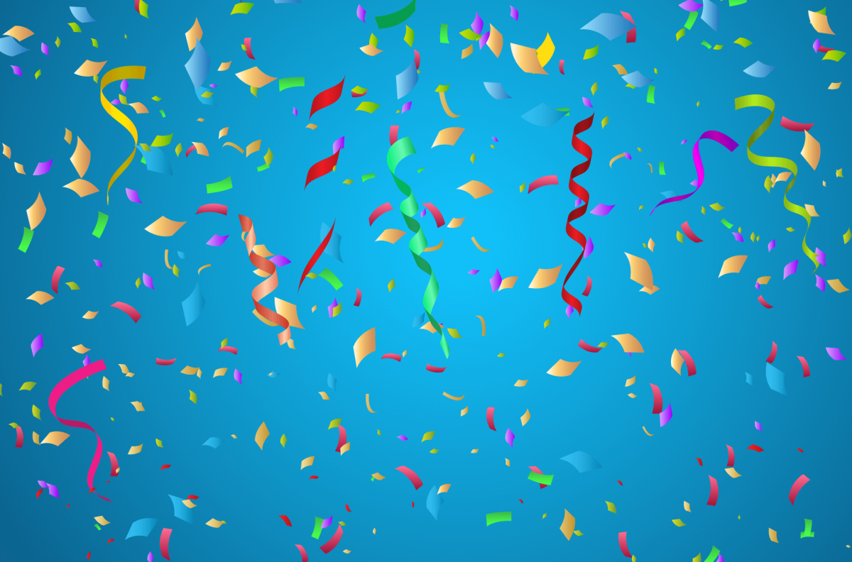 Фон конфетти