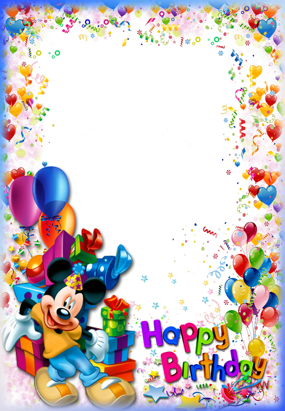 Рамка с днем рождения мальчику