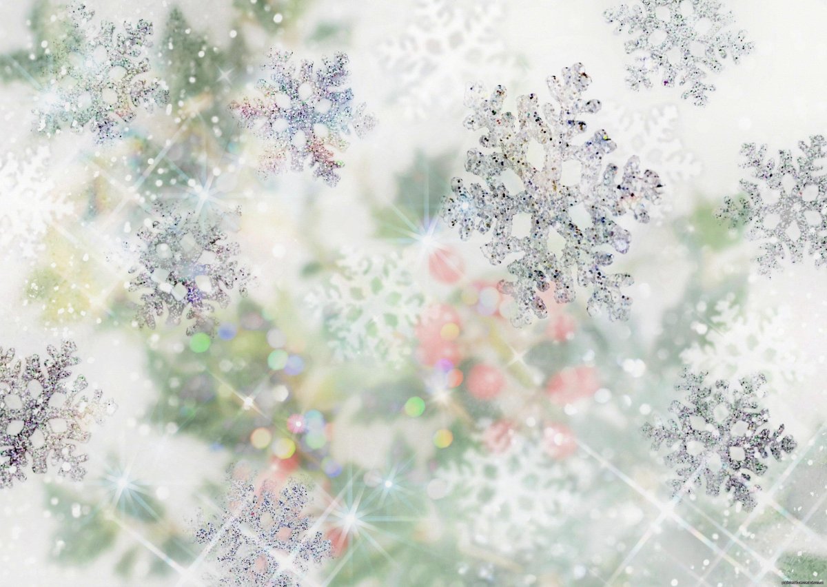 Нежный новогодний фон