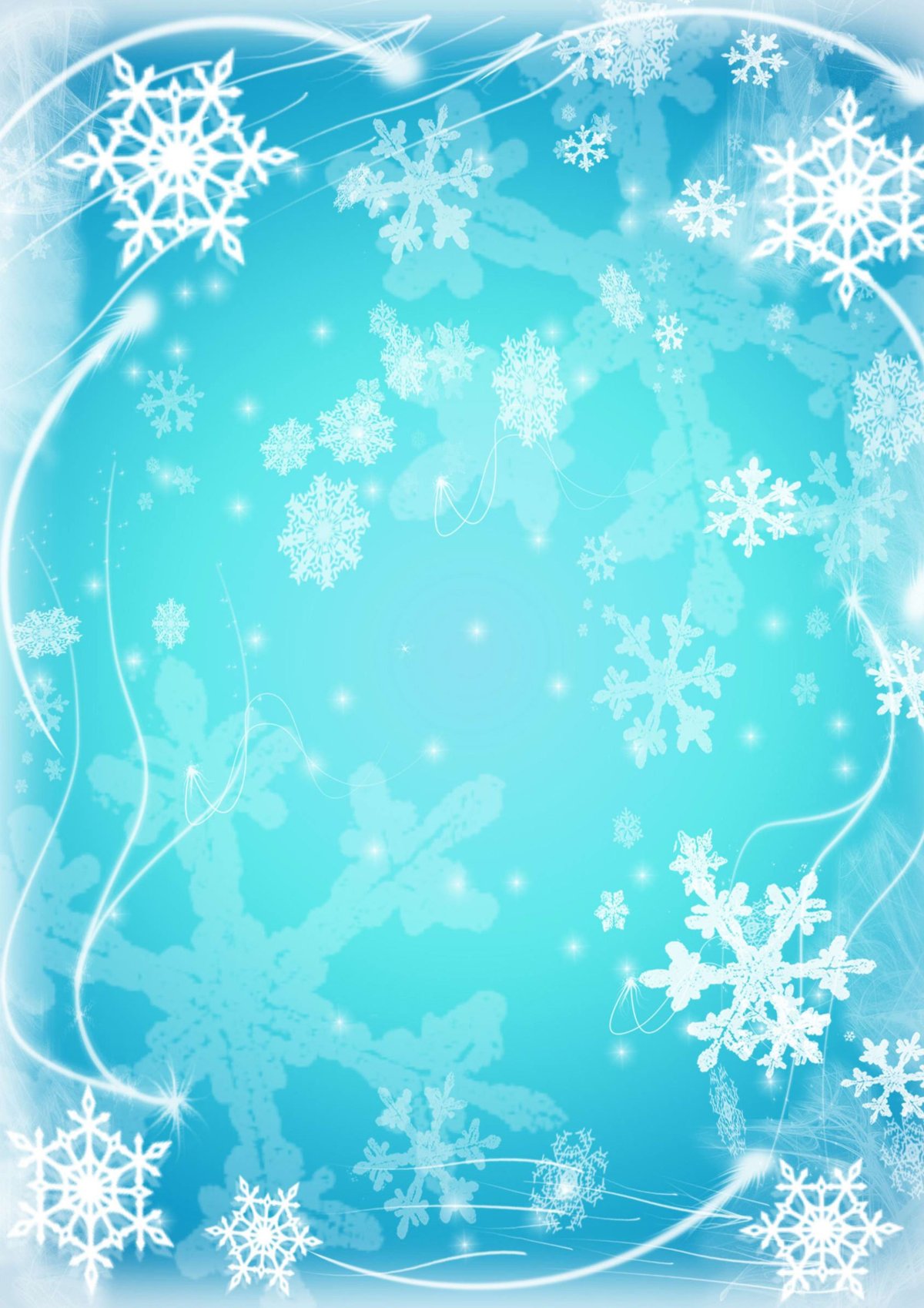 Зимний фон со снежинками