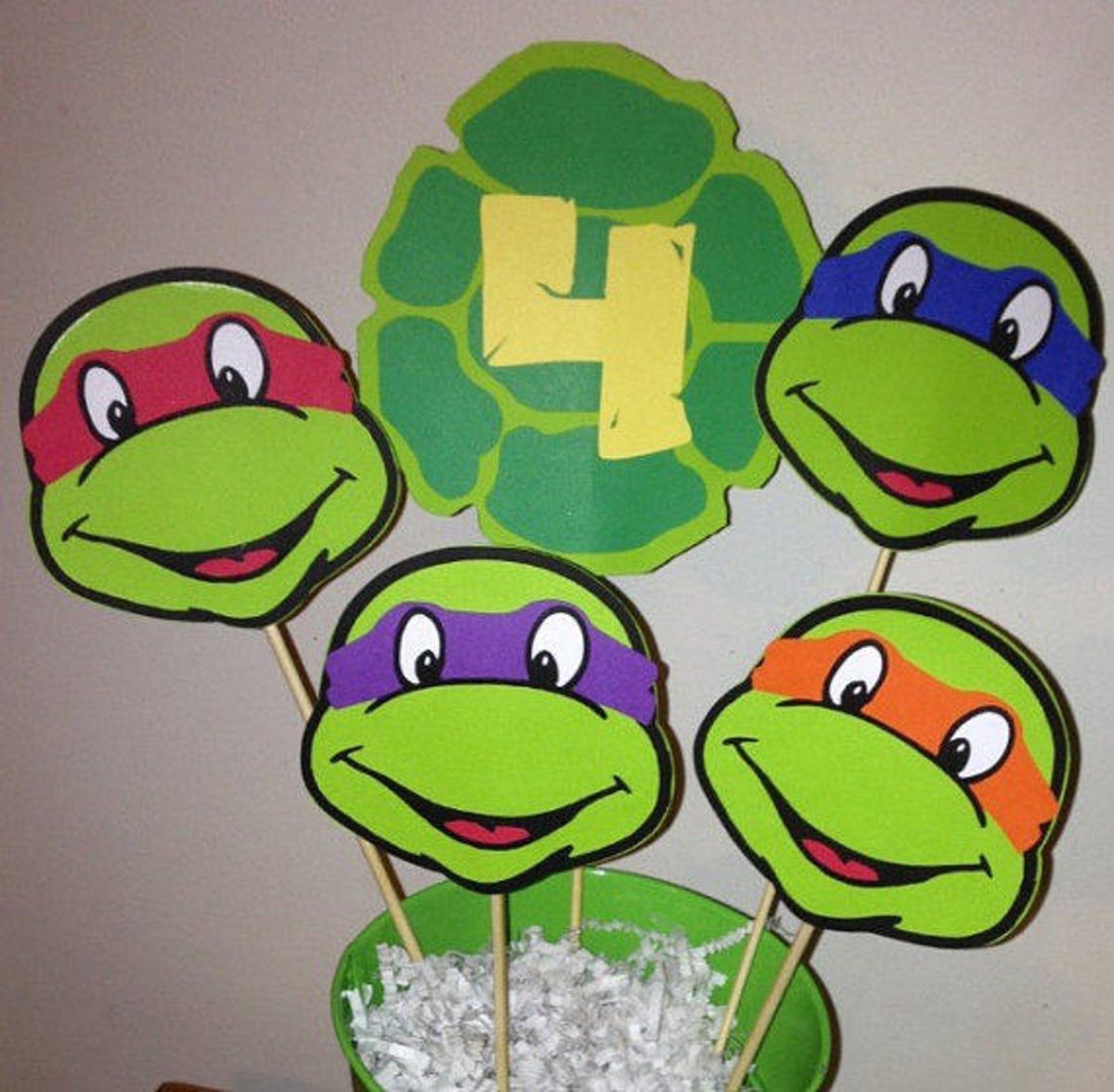 Цифры в стиле Черепашки ниндзя