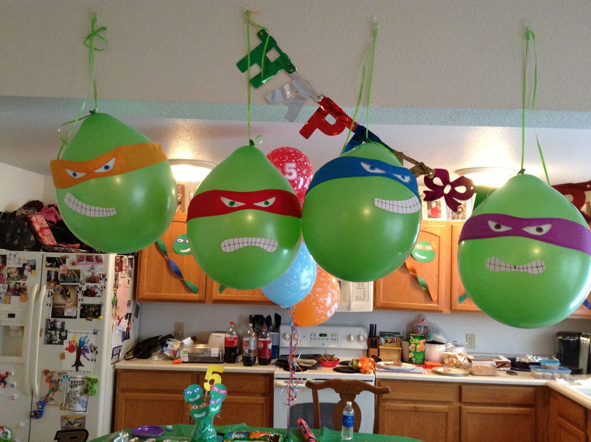 Детский день рождения в стиле черепашек ниндзя