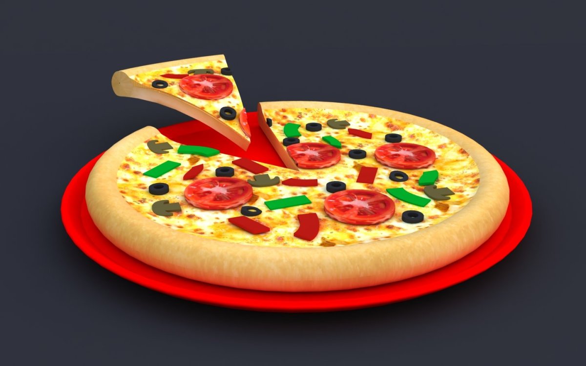 Пицца из пластилина для детей