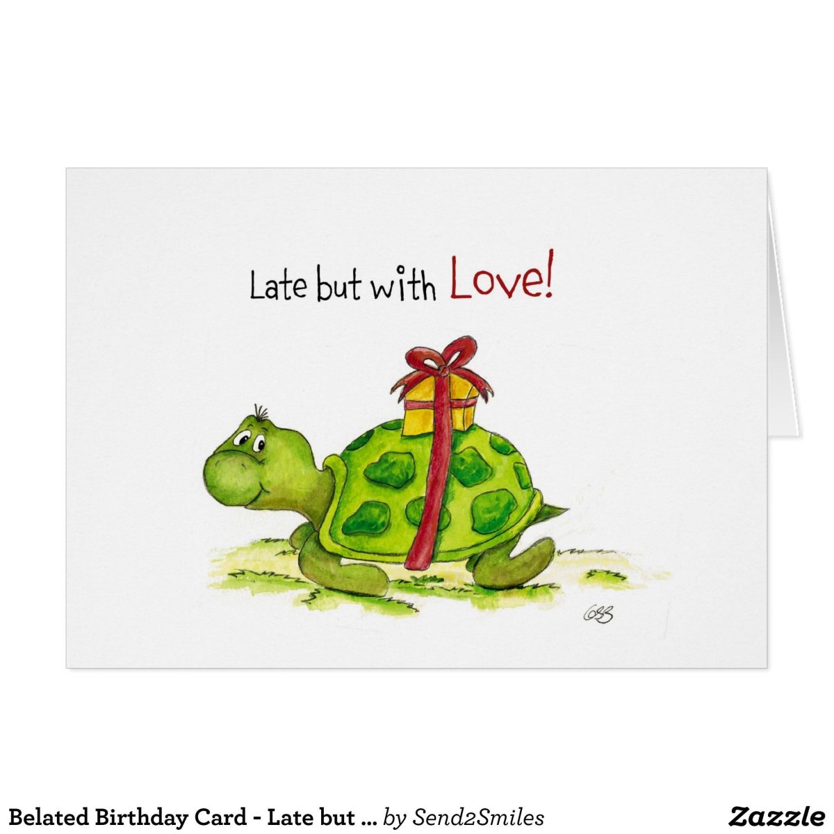 Черепаха поздравляет с днем рождения