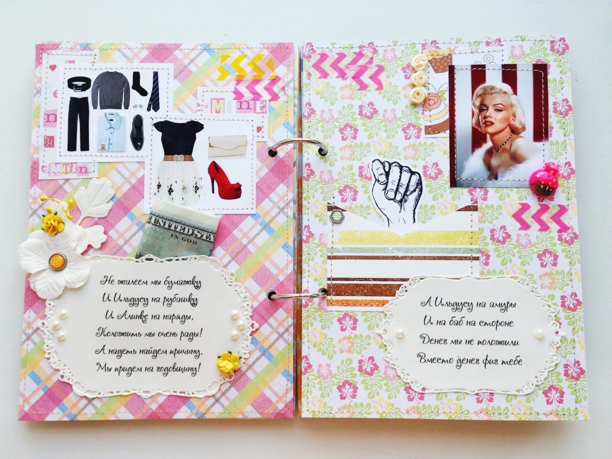 Оригинальный фотоальбом с пожеланиями