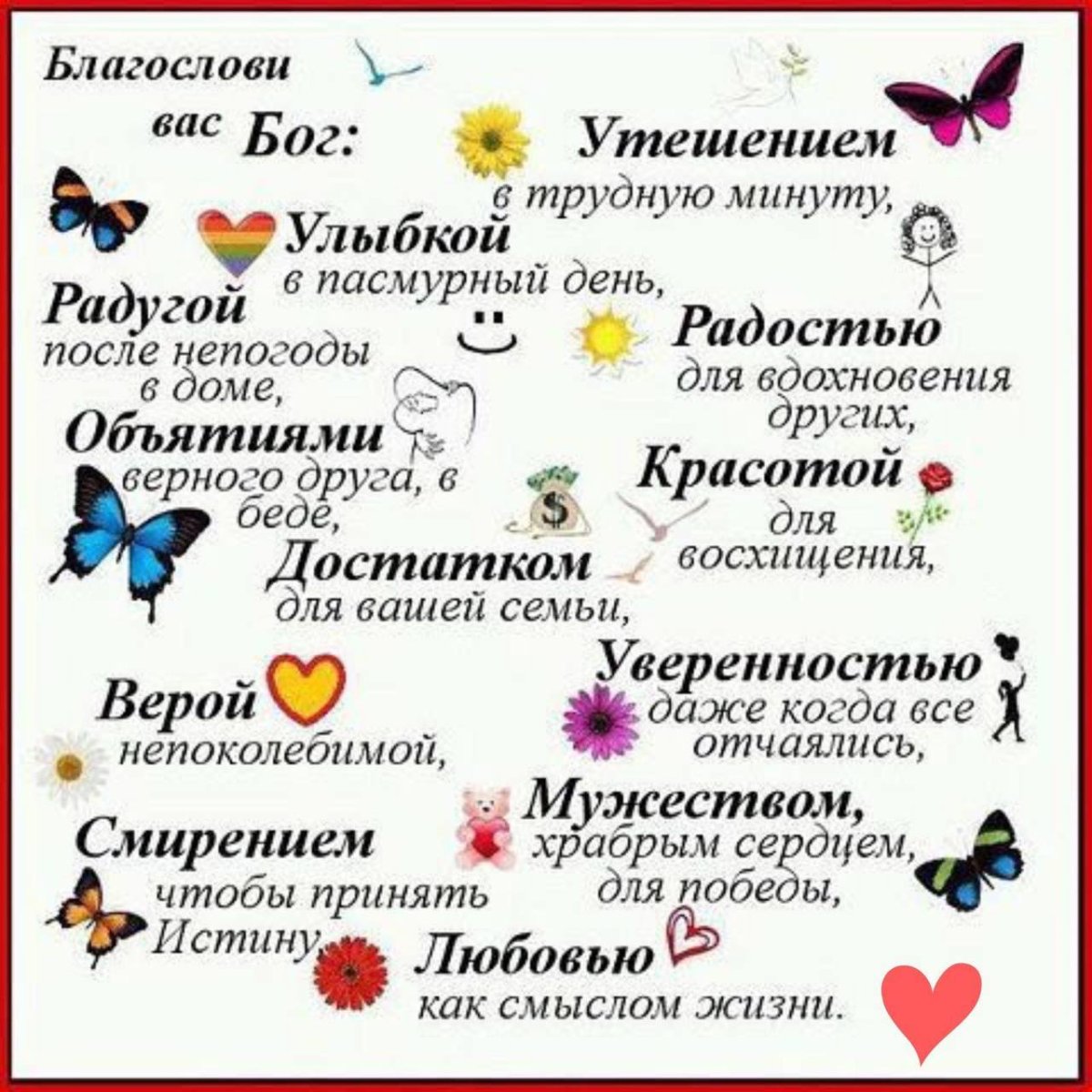 Список пожеланий на день рождения