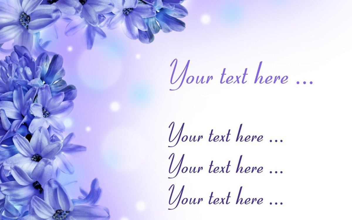 Цветочный фон для текста