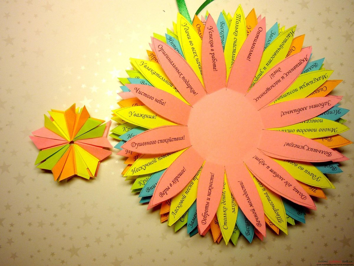 Поделки из бумаги на день учителя