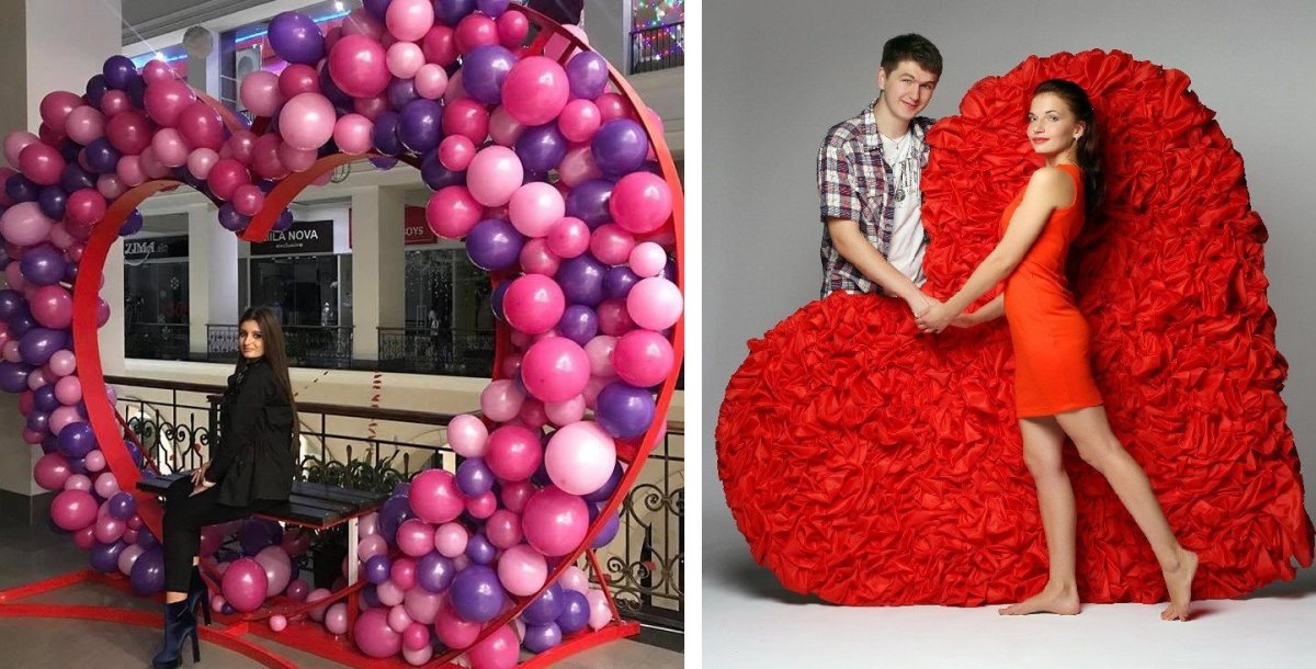 Фотозона на 14 февраля