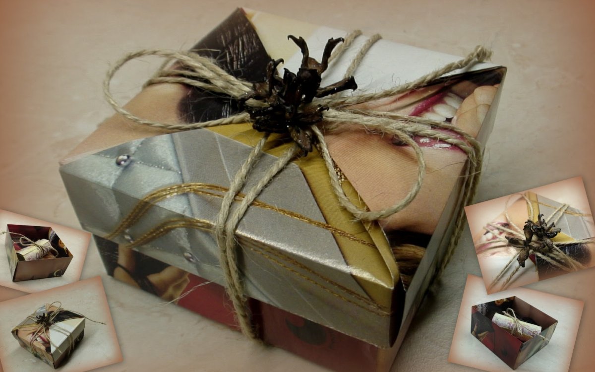 Упаковка мужского подарка