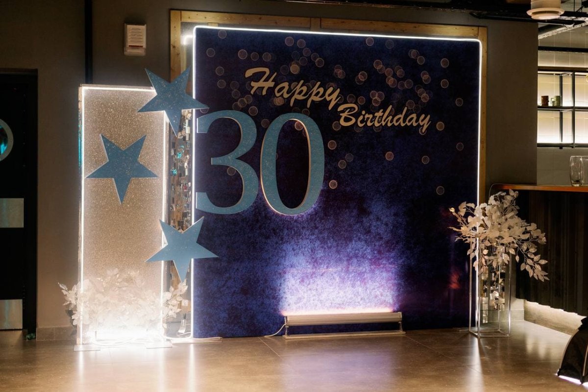 Фотозона на 30 лет мужчине