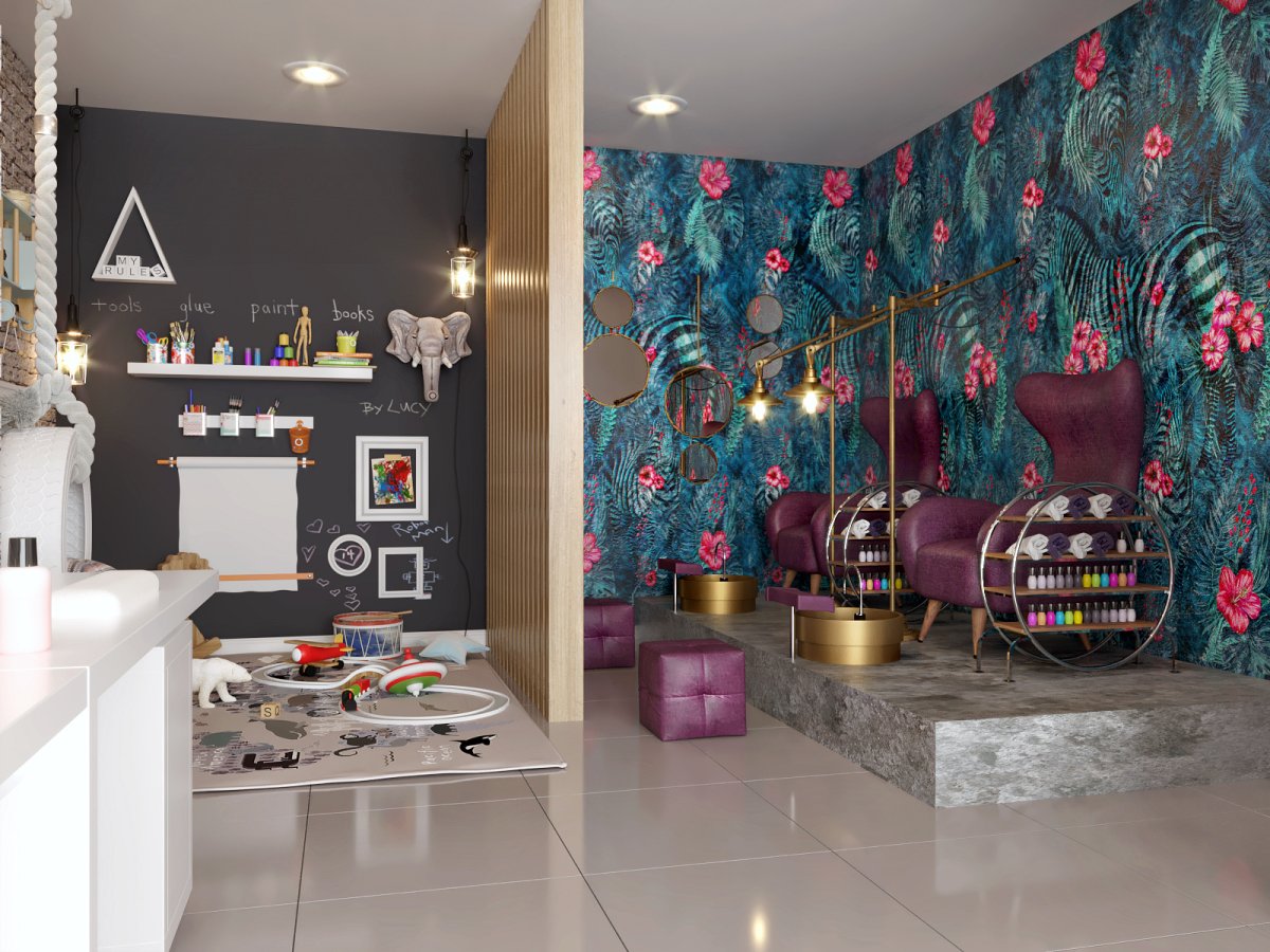 Фотозона в салоне красоты