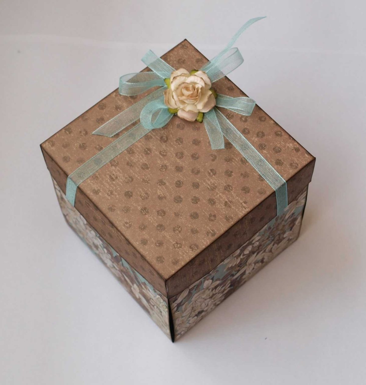 Декор коробки для подарка