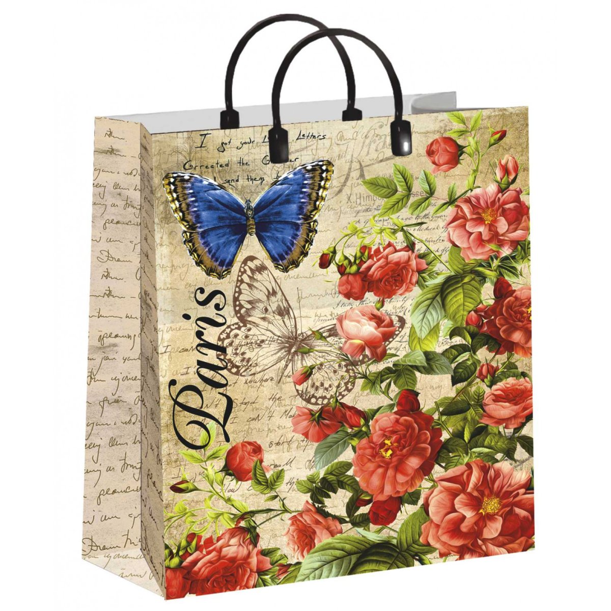 Подарочный пакет крафт 30х30х30см