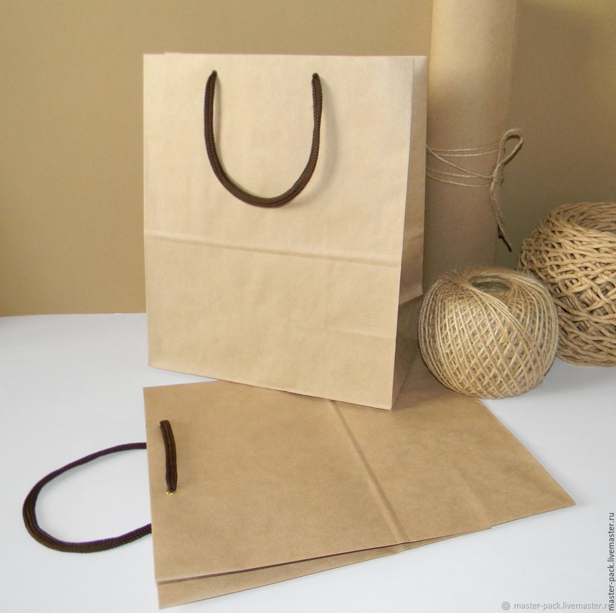 Крафт пакеты 26x10