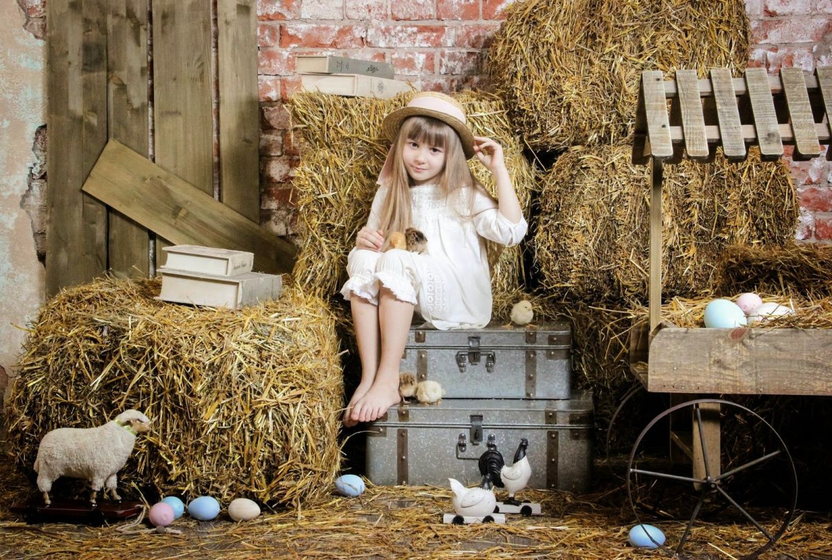 Фотосессия в деревенском стиле