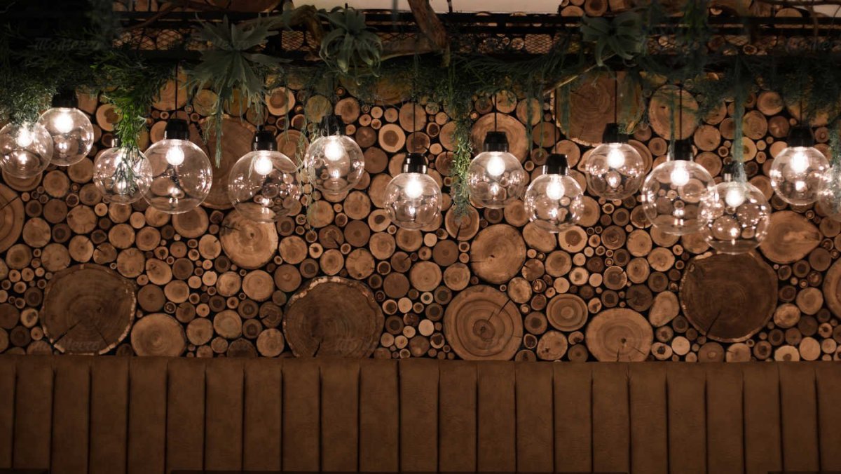 Панно из можжевельника в интерьере