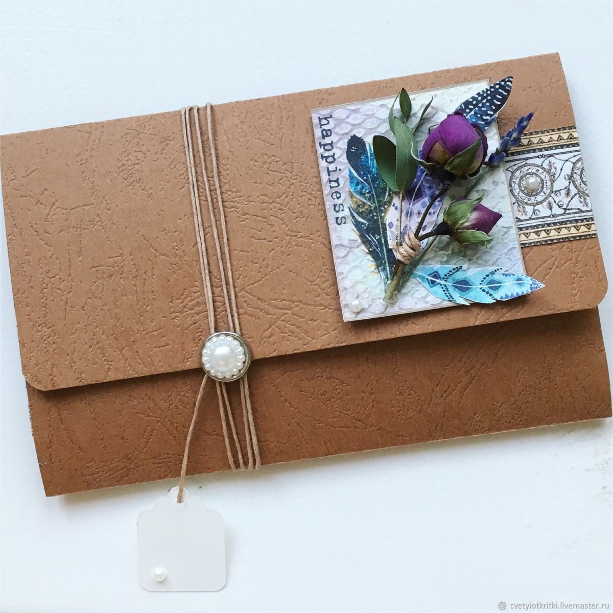 Подарок в крафт бумаге