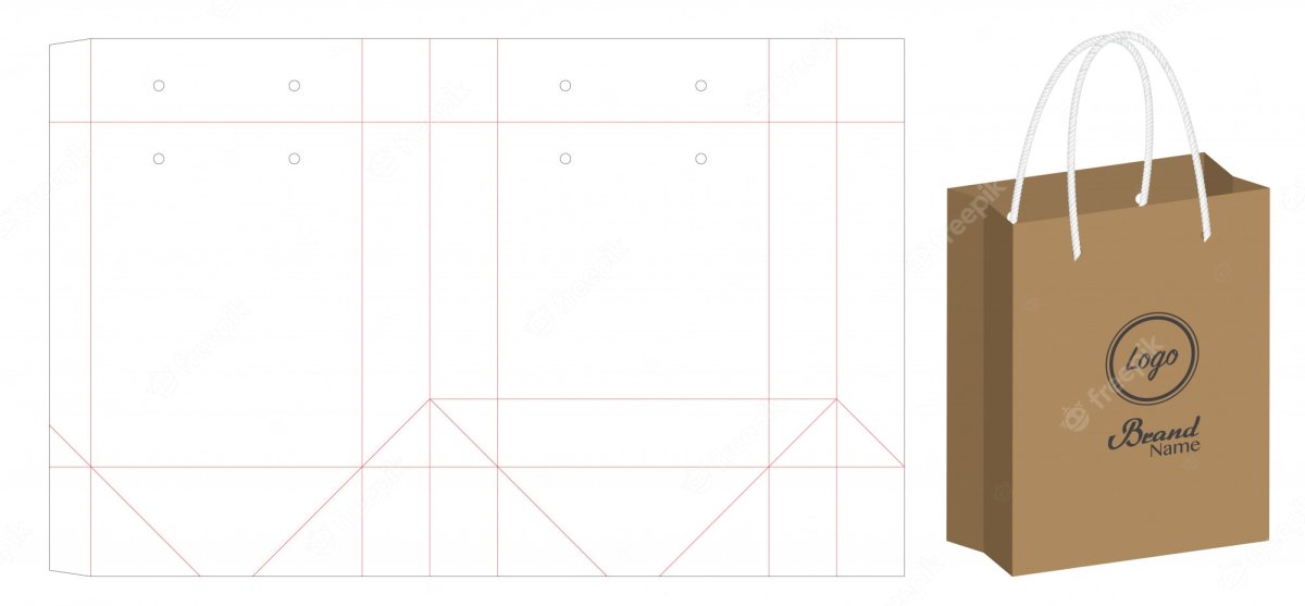 Упаковка подарка из крафт бумаги
