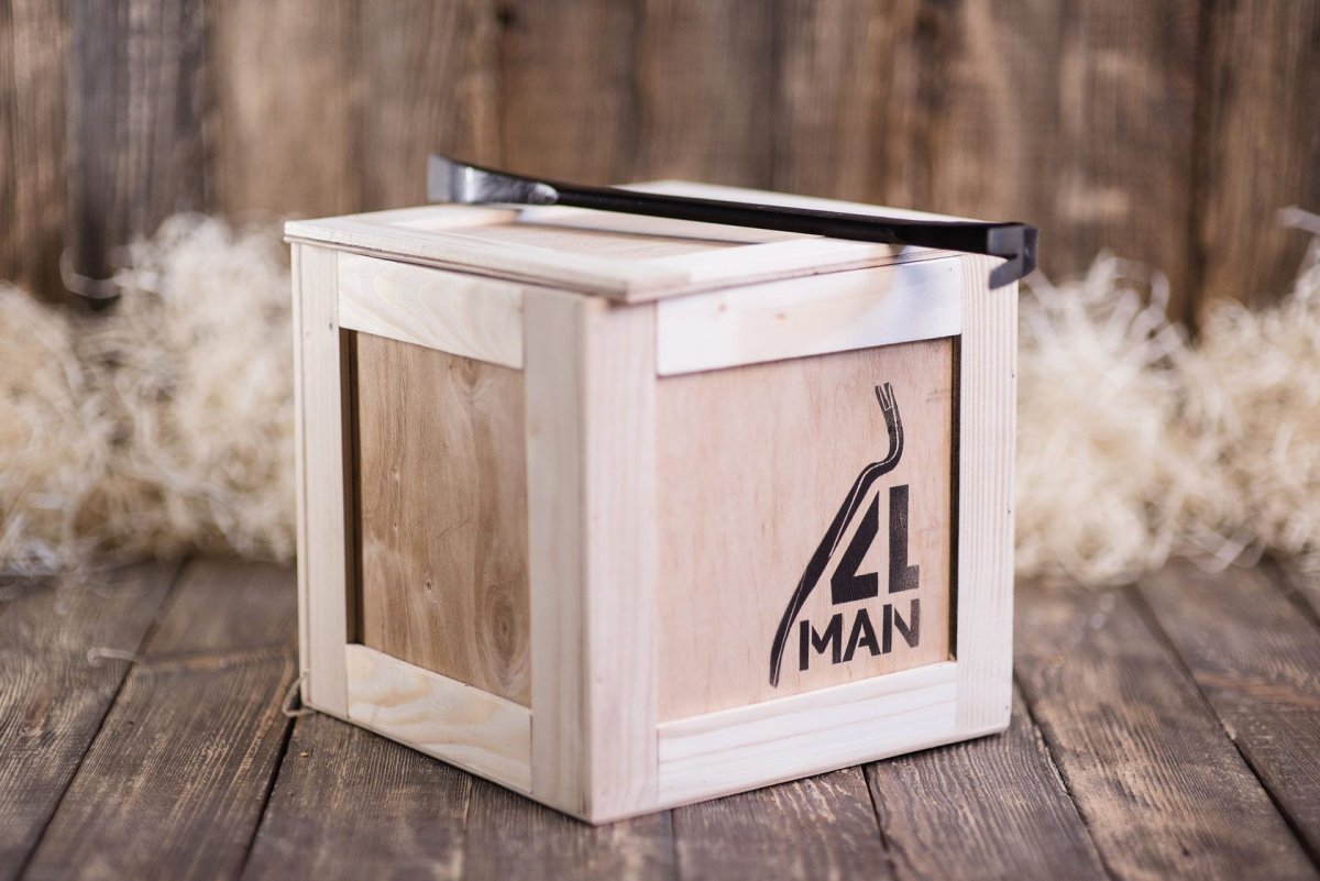 Деревянный ящик MANBOX С ломом