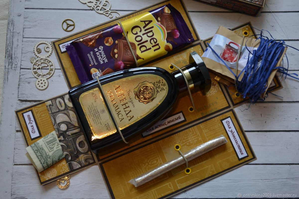 Подарочный ящик с водкой