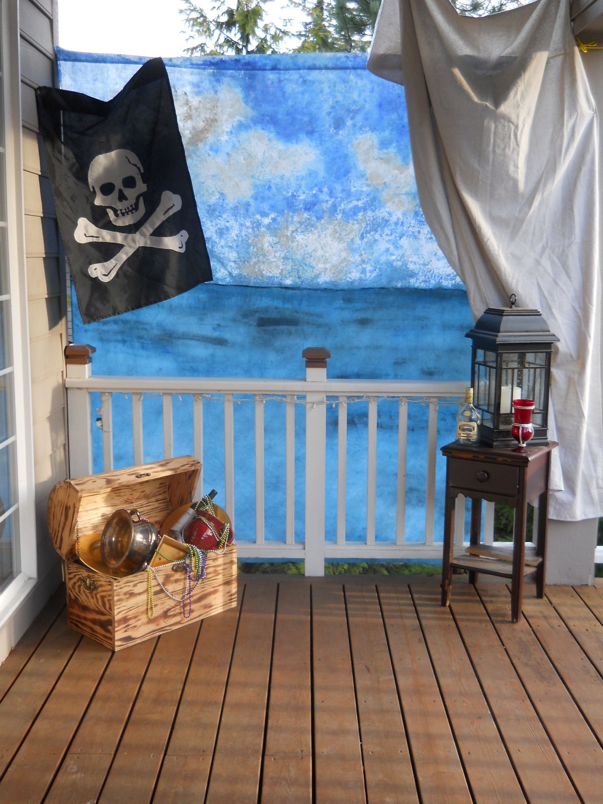 Украшение фотозоны Пиратская вечеринка