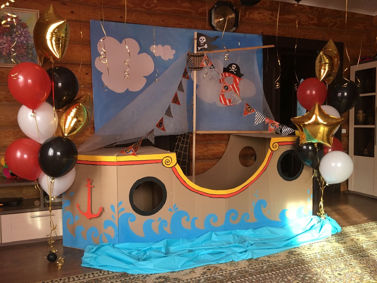 Пиратский корабль декорации