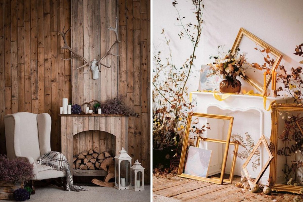 Фотозона с камином