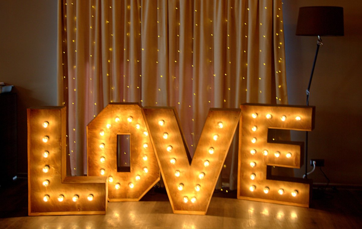 Буквы светящиеся для фотосессии