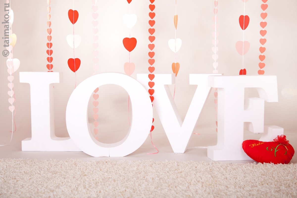 Объемные буквы для фотозоны