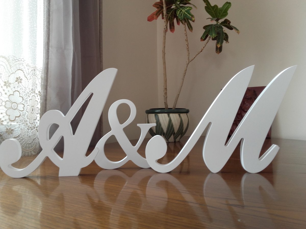 Буквы на свадьбу