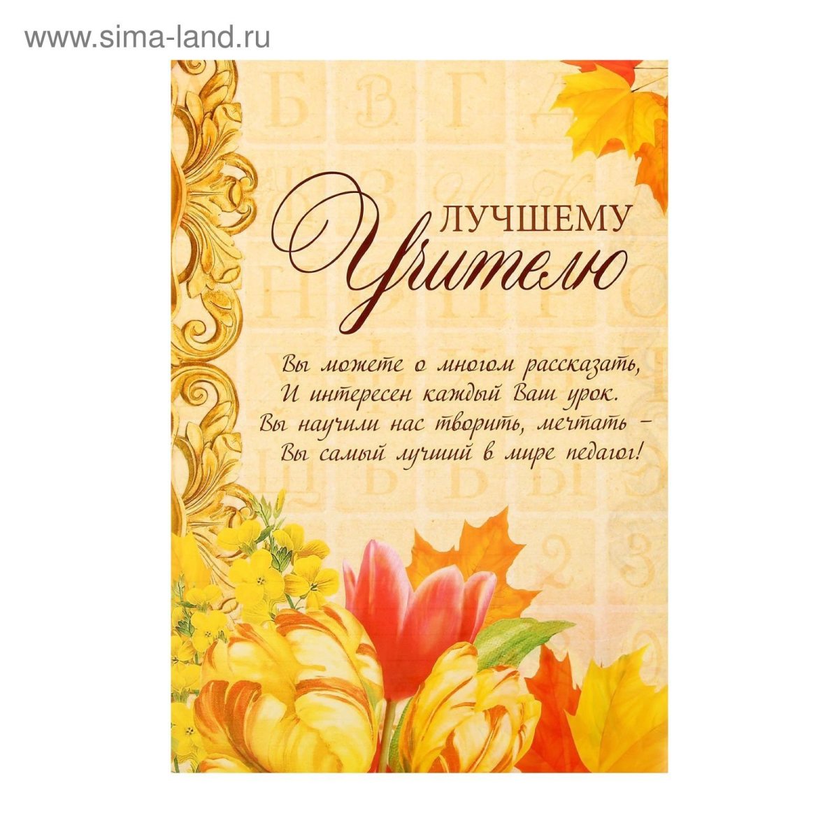 С днём рождения учителю