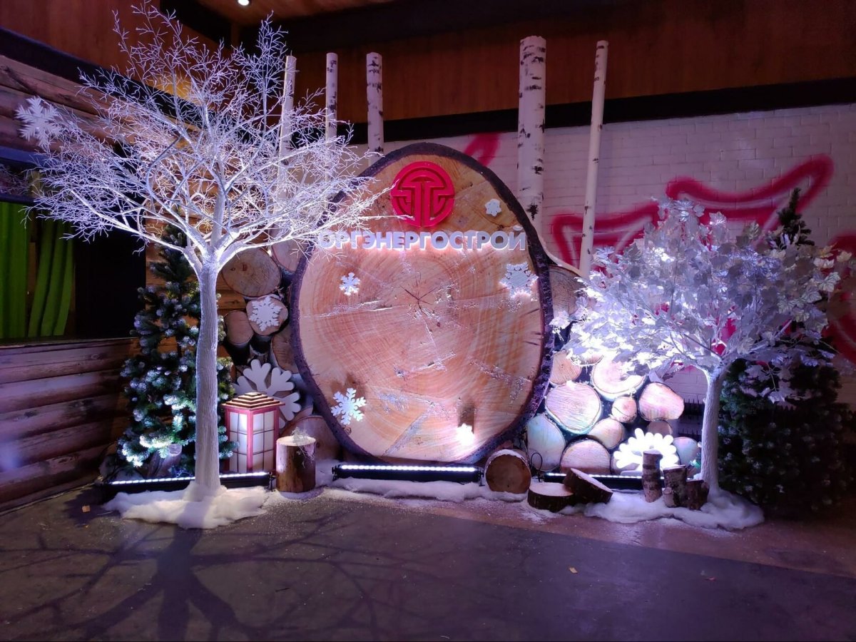 Уличная фотозона на новый год